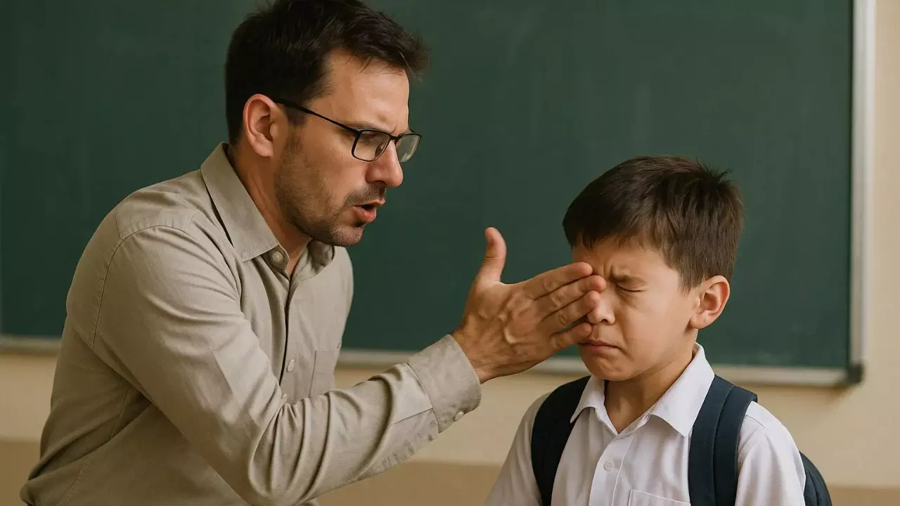 आंखों में खून, चेहरा सूजा... गिनती में छोटी सी गलती पर नशे में धुत मास्टर ने 7 साल के मासूम को जमकर पीटा