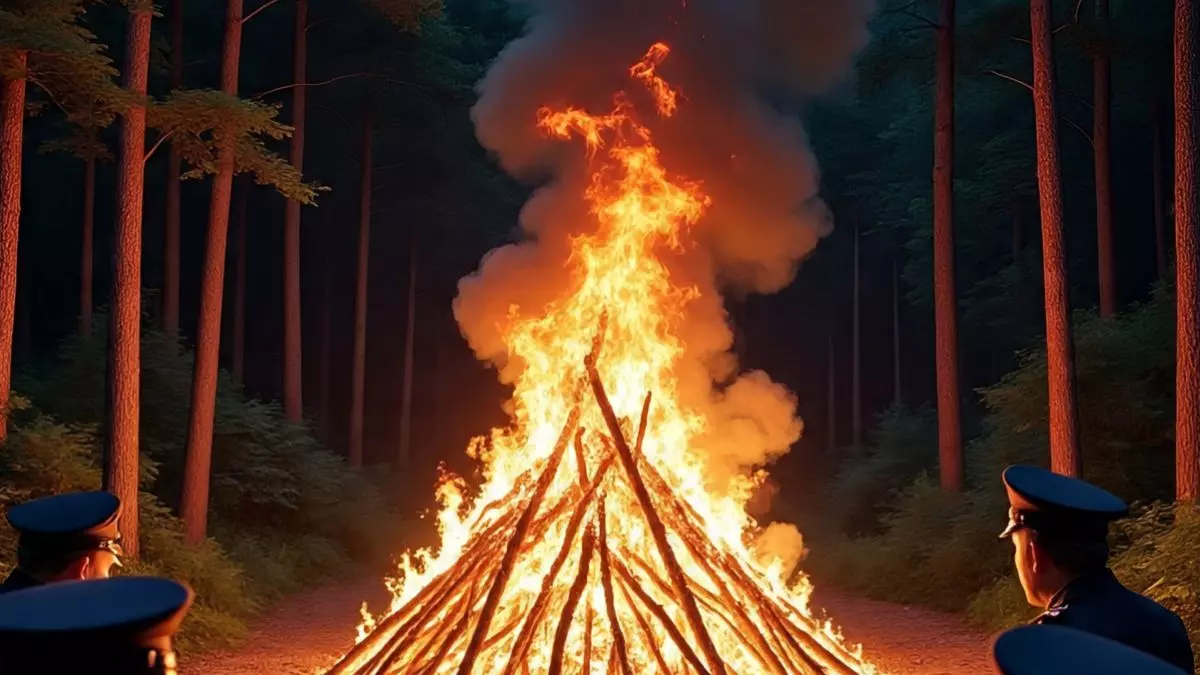 धू-धूकर जल रही थी चिता, तभी पुलिस ने निकलवाया अधजला शव...आखिर क्यों?