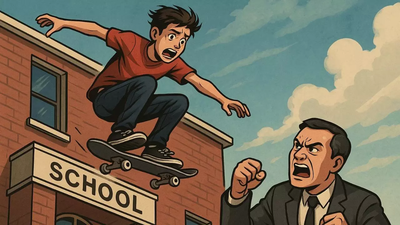 चार मिनट में 52 बार सॉरी कहा... स्केटिंग चैंपियन ने स्कूल की इमारत से छलांग लगाई, प्रिंसिपल की धमकियों से दहशत में था छात्र