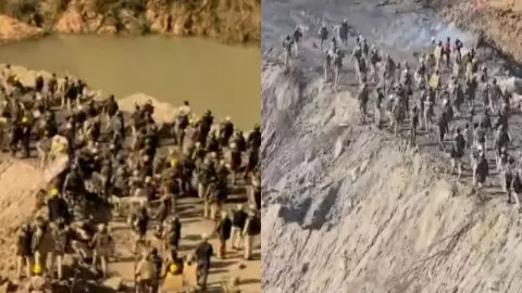 कोल खदान विस्तार पर बवाल: नाराज़ ग्रामीणों का पुलिस पर हमला, 40 जवान घायल, इलाके में तनाव?