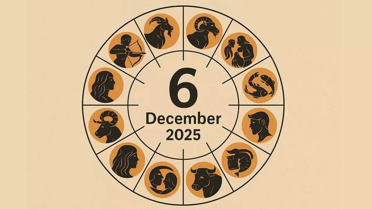 राशिफल 6 दिसंबर 2025 : किसे मिलेगा धन-लाभ और प्रमोशन का मौका? जानें आपकी राशि के लिए कैसा रहेगा शनिवार