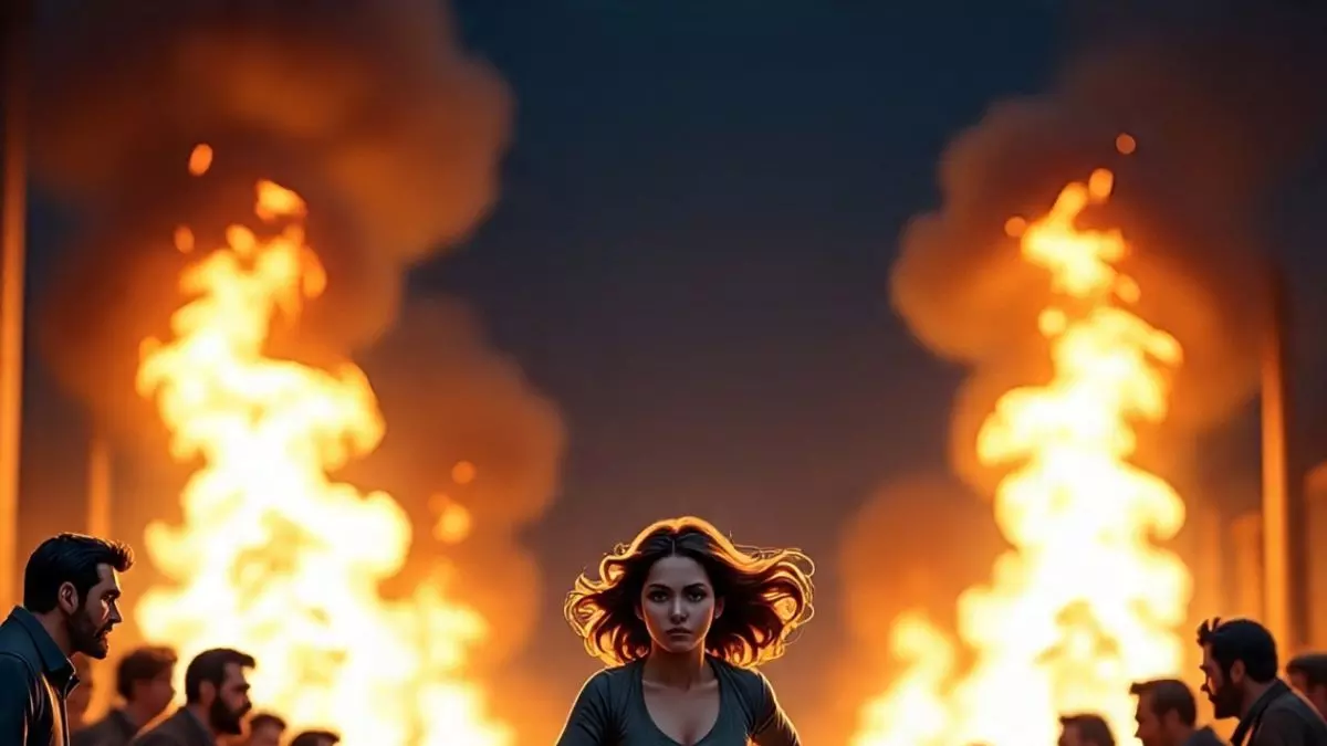 आग की लपटों के साथ सड़क पर दौड़ती महिला, पति और उसके दोस्तों पर आरोप, लेकिन सच निकला कुछ और!