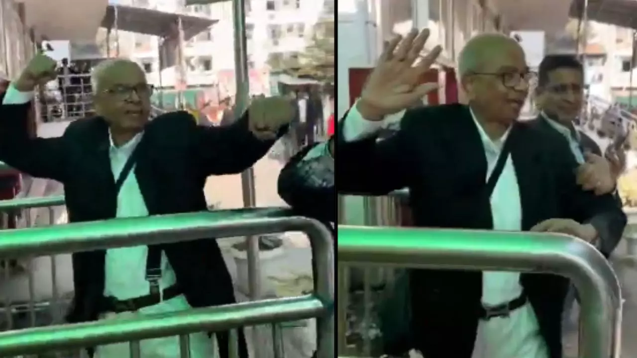 तेरी...क्यों मार रहा मुझे, CJI पर जूता फेंकने वाले वकील को चप्पल से पिटा गया; लगाते रहे सनातन धर्म का जयकार- Video