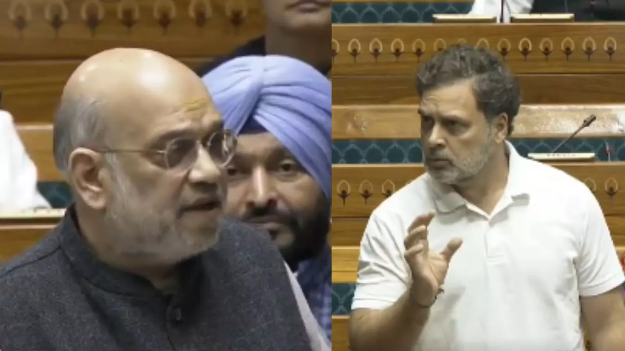 राहुल गांधी ने सदन में अमित शाह को किया चैलेंज, कहा- मेरी प्रेस कॉन्फ्रेंस में आकर करें चर्चा; गृहमंत्री ने ऐसे किया पलटवार