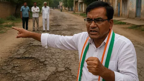 100 मीटर जर्जर सड़क को लेकर बढ़ा विवाद, कांग्रेस नेता गोकुलचंद सैनी ने आत्मदाह की दे डाली चेतावनी 100 मीटर जर्जर सड़क को लेकर बढ़ा विवाद, कांग्रेस नेता गोकुलचंद सैनी ने आत्मदाह की दे डाली चेतावनी
