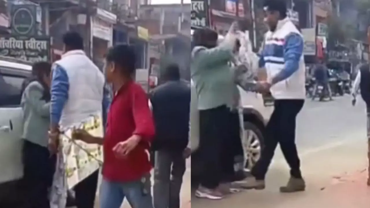 होटल में रंगे हाथ पकड़ी गई टीचर पत्नी, पति ने बीच सड़क की पिटाई; वीडियो देख बोले यूजर्स- ऐसे लोगों से बच्चों को शिक्षा...