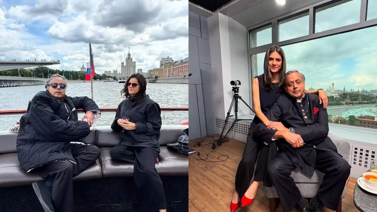 शशि थरूर के साथ इस Viral तस्वीर में Runjhun Sharma कौन? सोशल में मचा रही है बवाल, यूजर्स बोले- Minister of Extramarital Affairs