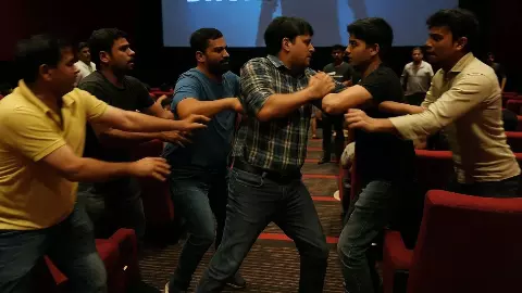 नोएडा के थिएटर में चल रही थी Dhunrandhar, थोड़ा सा डिस्टर्ब होते ही लड़ पड़े दर्शक; जमकर हुई गुत्थमगुत्थी | Video Viral नोएडा के थिएटर में चल रही थी Dhunrandhar, थोड़ा सा डिस्टर्ब होते ही लड़ पड़े दर्शक; जमकर हुई गुत्थमगुत्थी | Video Viral