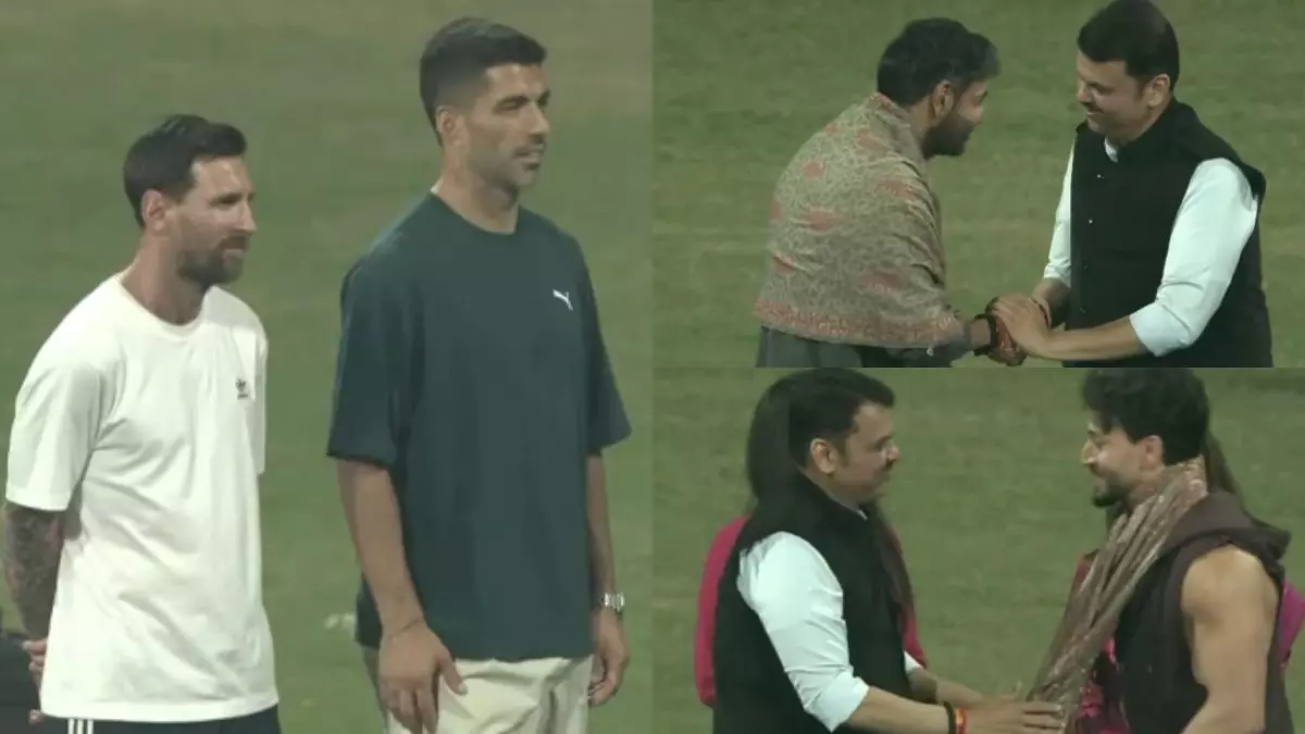 क्या अजय देवगन और टाइगर श्रॉफ के आगे मेसी को फडणवीस ने किया नजरअंदाज? वीडियो जमकर हो रहा वायरल