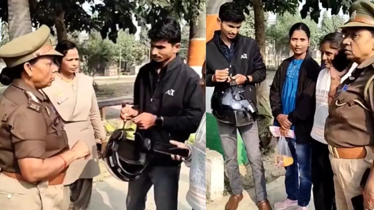 क्या भाई गार्जियन नहीं होता? अकेले लड़कियों को क्यों... महिला दरोगा ने मंदिर में भाई-बहन से की पूछताछ- VIDEO देख  भड़के यूजर्स