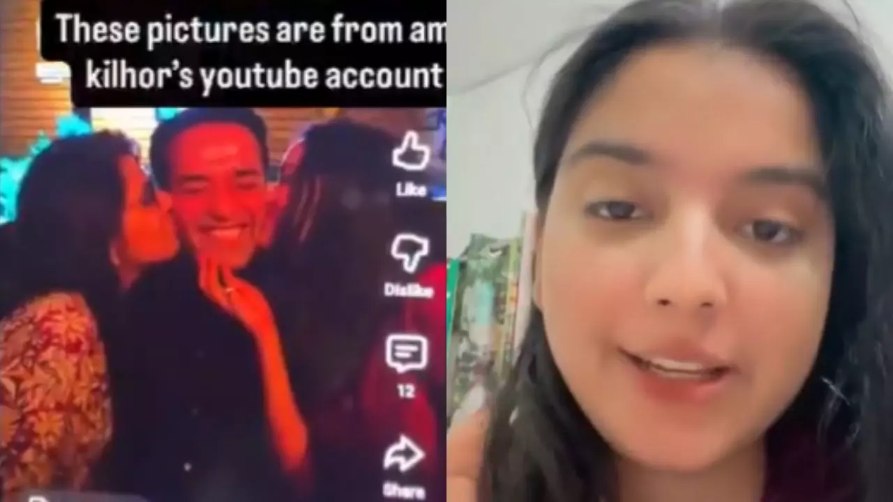 अमित किल्होर अपनी छात्रा के साथ Kiss... प्रोफसर पर आरोप लगाने वाली DU  स्टूडेंट का एक और वीडियो हो रहा Viral