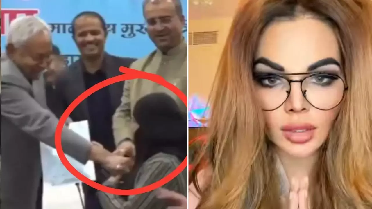 अगर आपकी धोती का नाड़ा खींच दे तो... नीतीश कुमार के मुस्लिम महिला के हिजाब खींचने वाली हरकत पर भड़की Rakhi Sawant