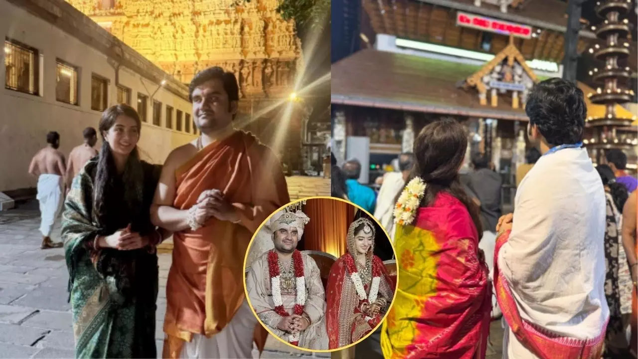 पत्नी की दूसरी शादी को लेकर छिड़ा था विवाद, अब शादी के बाद पहली बार Wife संग दिखे इंद्रेश उपाध्याय; देखें तस्वीर
