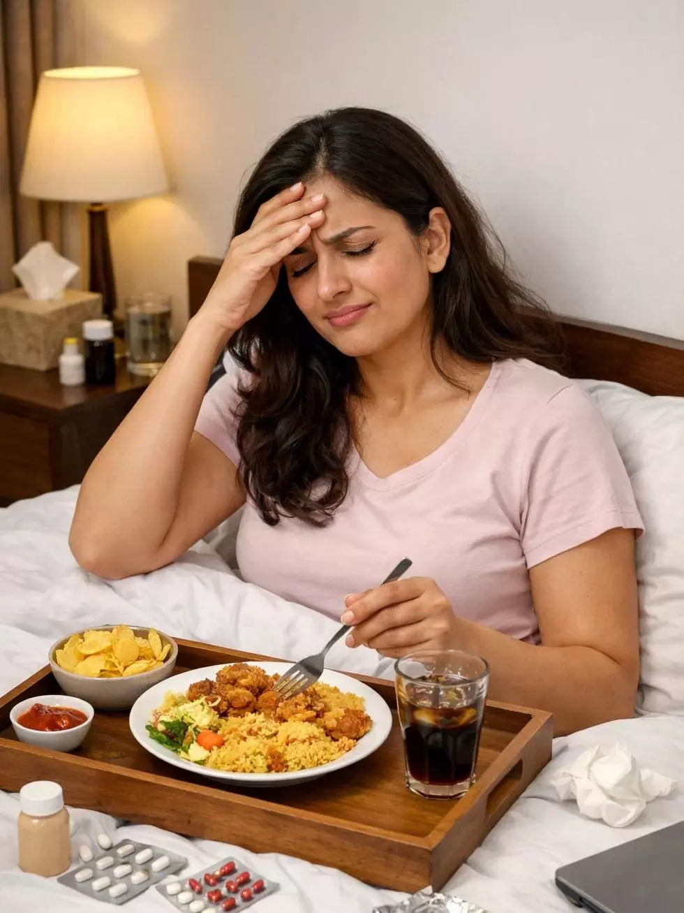 बिस्तर पर खाना खाना या बीमारी को न्योता देना? छोड़ दें ये गलत आदत