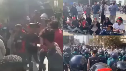 बांग्लादेश में लगातार भारत के खिलाफ हो रहे प्रदर्शन, फिर भी ढाका में क्यों खुला भारतीय वीजा सेंटर? दो शहरों में अभी भी बंद हैं सेवाएं बांग्लादेश में लगातार भारत के खिलाफ हो रहे प्रदर्शन, फिर भी ढाका में क्यों खुला भारतीय वीजा सेंटर? दो शहरों में अभी भी बंद हैं सेवाएं