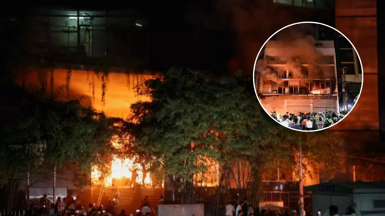 उस्मान हादी की मौत के बाद जलने लगा बांग्लादेश, सड़क से लेकर मीडिया हाउस तक लगाई आग; भारत विरोधी नारे भी गूंजे | Video