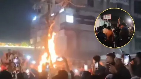 ईशनिंदा की आड़ में दरिंदगी! हिंदू युवक की मॉब लिंचिंग, पहले मारा फिर पेड़ से लटकाकर जला दिया