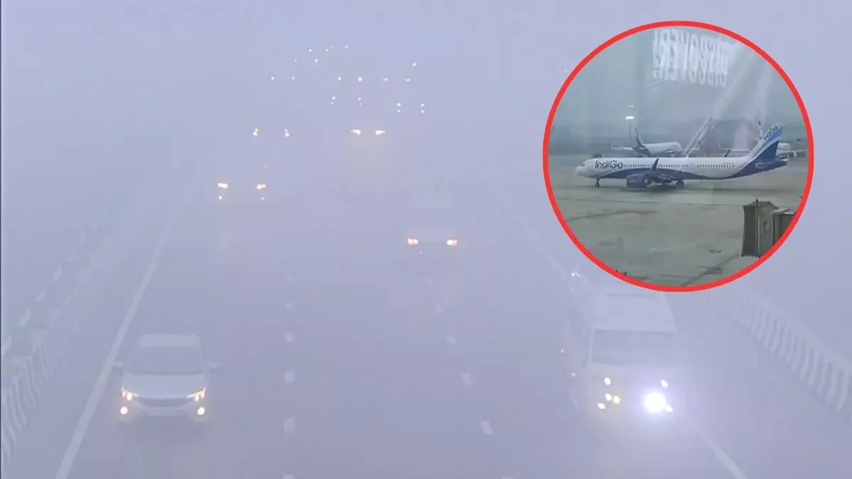 दिल्ली में सीजन की पहली कोल्ड वेव, ठंड और कोहरे से कांपी राजधानी;16.9 डिग्री पहुंचा तापमान, AQI 400 के पार-129 फ्लाइट्स रद्द