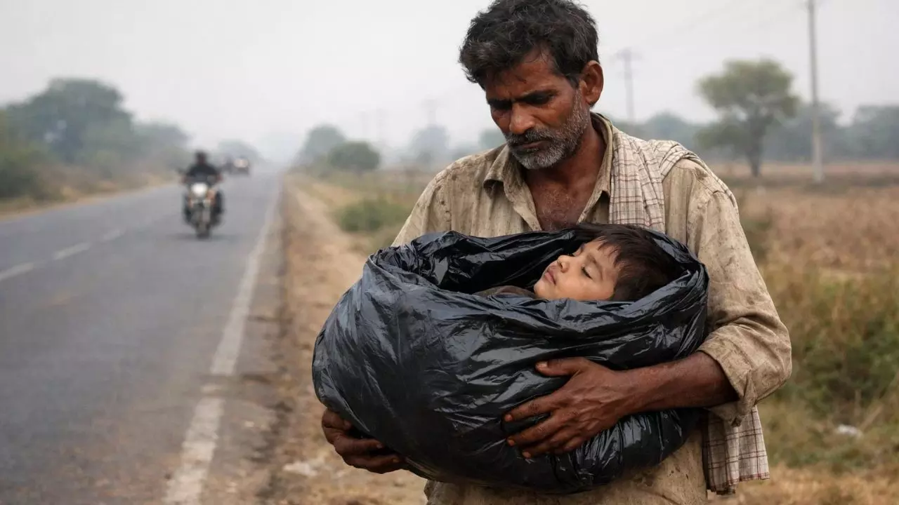 ना एंबुलेंस, ना पैसे… गोद में मरा बच्चा.... फिर प्लास्टिक थैले में बेटे की लाश लेकर 70 किमी का सफर, सरकारी सिस्टम ने पिता को किया बेबस