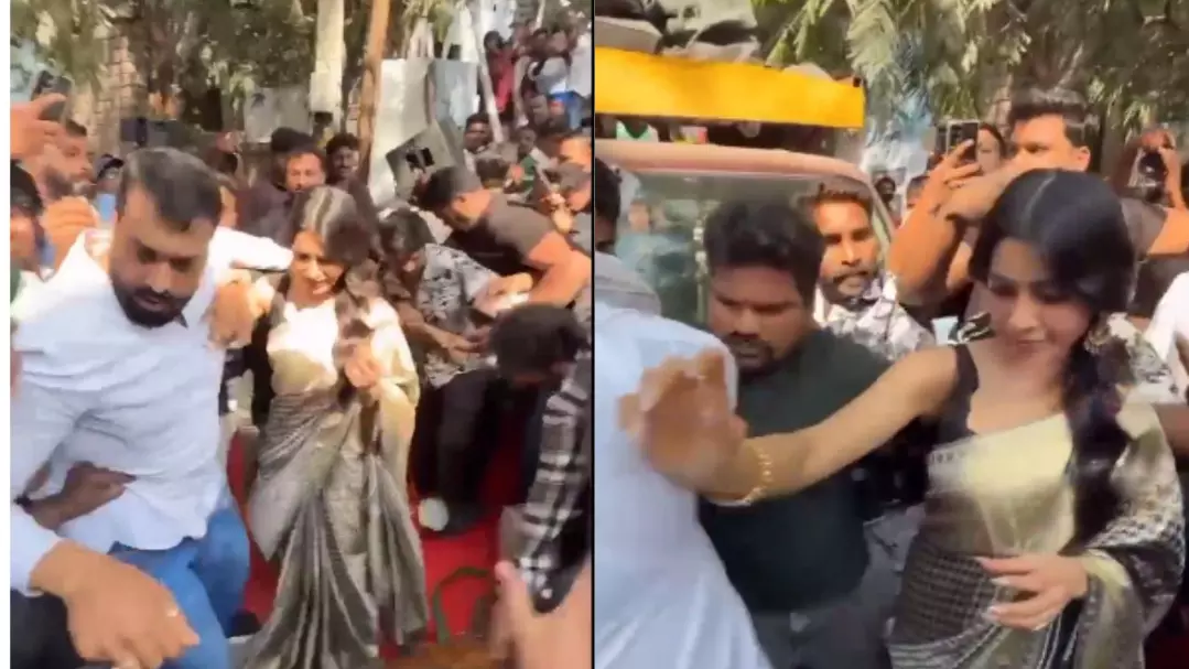 एक्ट्रेस Samantha Ruth Prabhu का हुआ निधि अग्रवाल जैसा हाल, फैंस की भीड़ ने घेरा, गाड़ी तक पहुंचना हुआ मुश्किल, देखें VIDEO