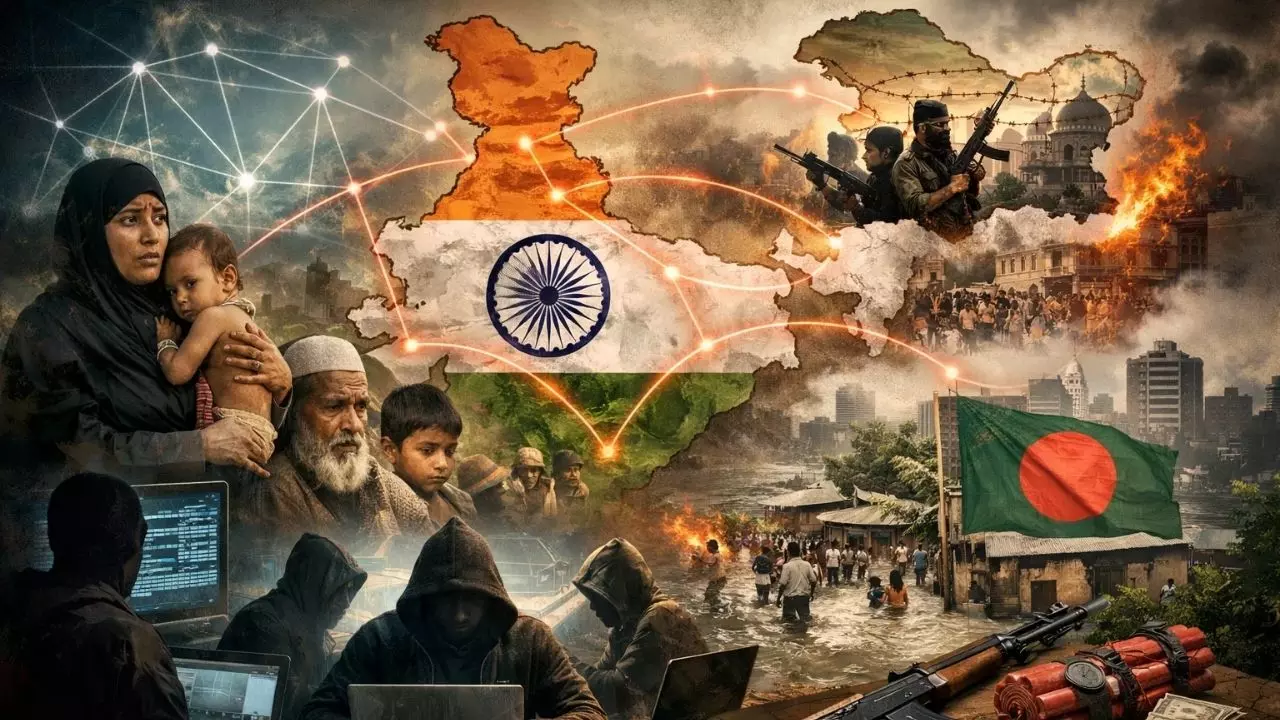 रोहिंग्या नेटवर्क से भारत में कश्मीर नैरेटिव फैलाने की कोशिश, बांग्लादेश संकट की आड़ में हो रही साजिश