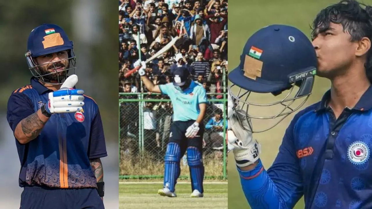 Vijay Hazare Trophy 2025: रोहित-विराट समेत पहले दिन 22 बल्लेबाजों ने ठोके शतक, लग गई रिकॉर्ड्स की झड़ी
