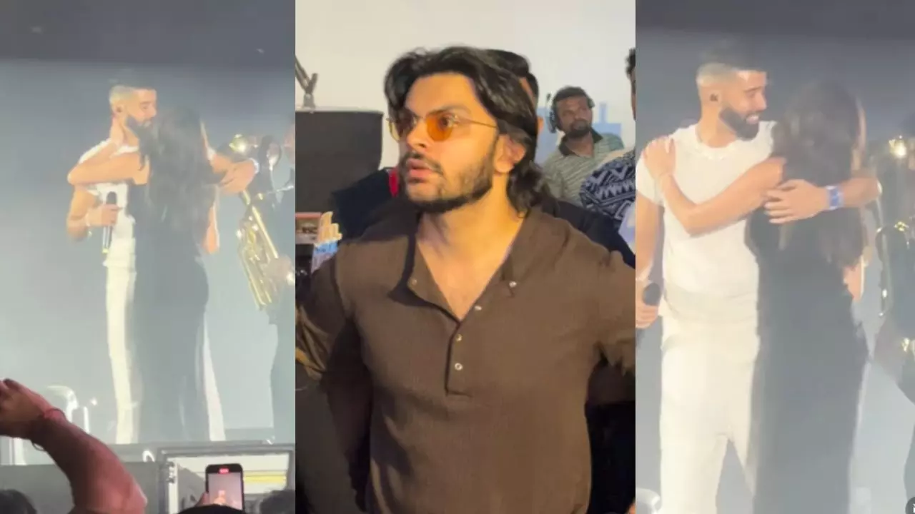 थोड़ी दूरी बना लो.... AP Dhillon ने स्टेज पर Tara Sutaria को गले लगाकर किया किस, गुस्से से तिलमिलाए बॉयफ्रेंड Veer Pahariya