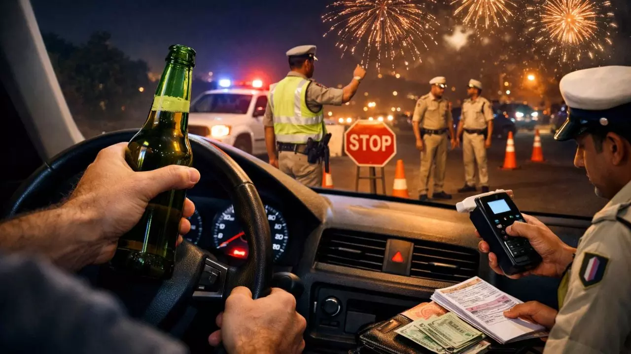 Gurugram: सावधान! अगर नए साल के मौके पर शराब पीकर चलाई गाड़ी, तो कटेगा मोटा चालान; 5400 पुलिस कर्मी तैनात