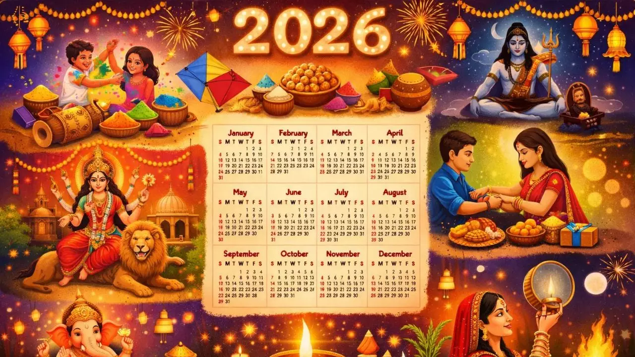 Calendar 2026: नए साल पर कब-कब होंगे तीज-त्योहार? जानें किस दिन होगी होली-दीवाली और नवरात्रि