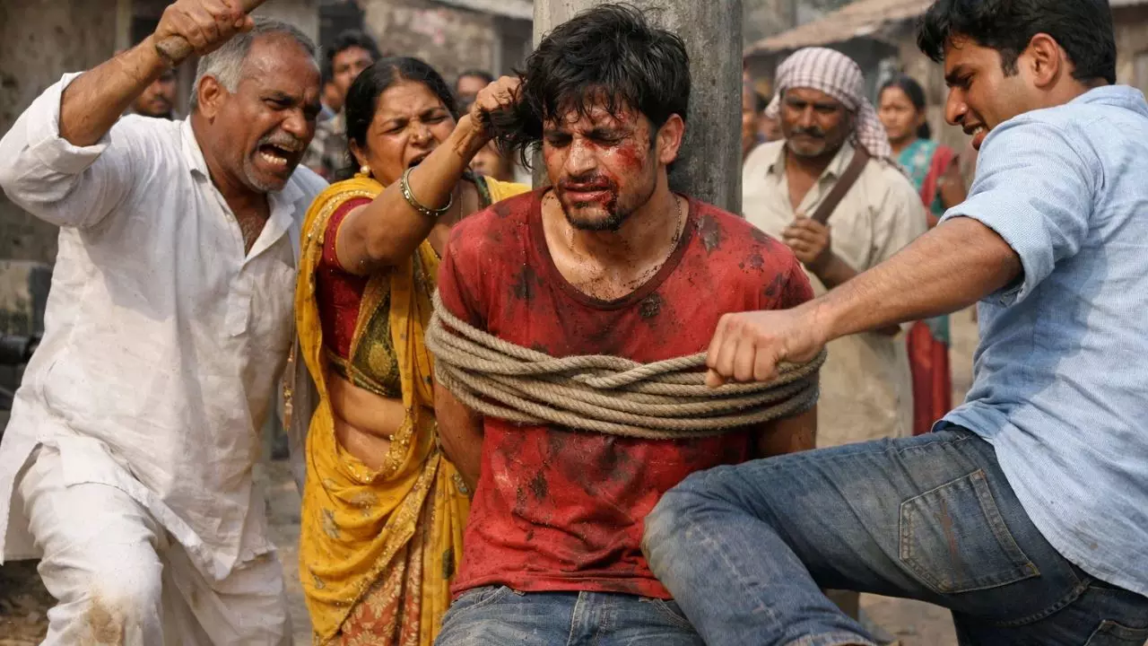 लव मैरिज करने का अंजाम, खंभे पर बांधा, फिर लड़की के घरवालों ने बेरहमी से की दामाद की पिटाई