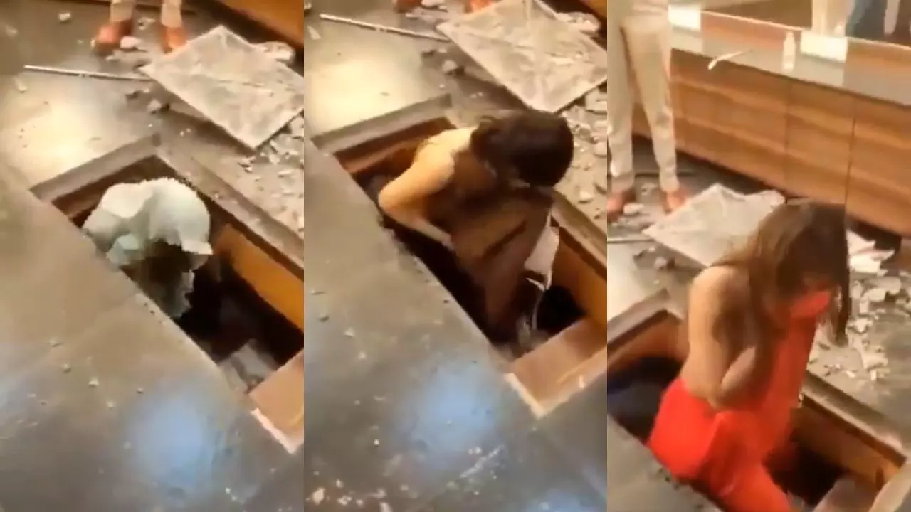 Room में चल रही थी 19 मिनट की रिकॉर्डिंग... पुलिस ने मारा छापा तो फर्श के नीचे से निकली 20-25 लड़कियां, Video Viral