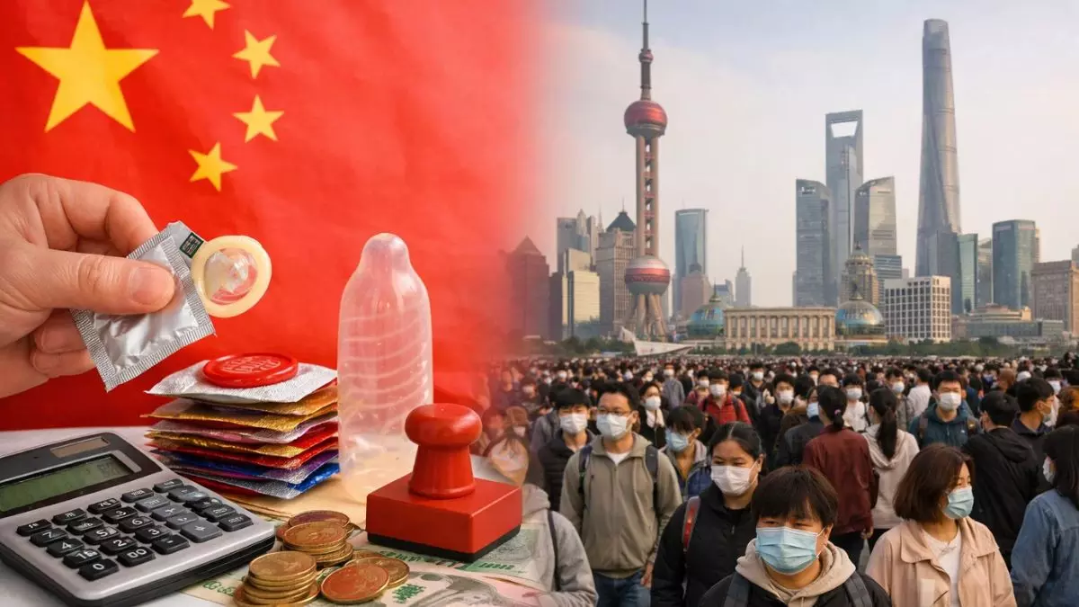 One Child Policy के बाद अब कंडोम पर टैक्स, क्या चीन खुद अपने जाल में फंसा? जानें भारत से आगे निकलने का दांव कैसे बना गले की फांस