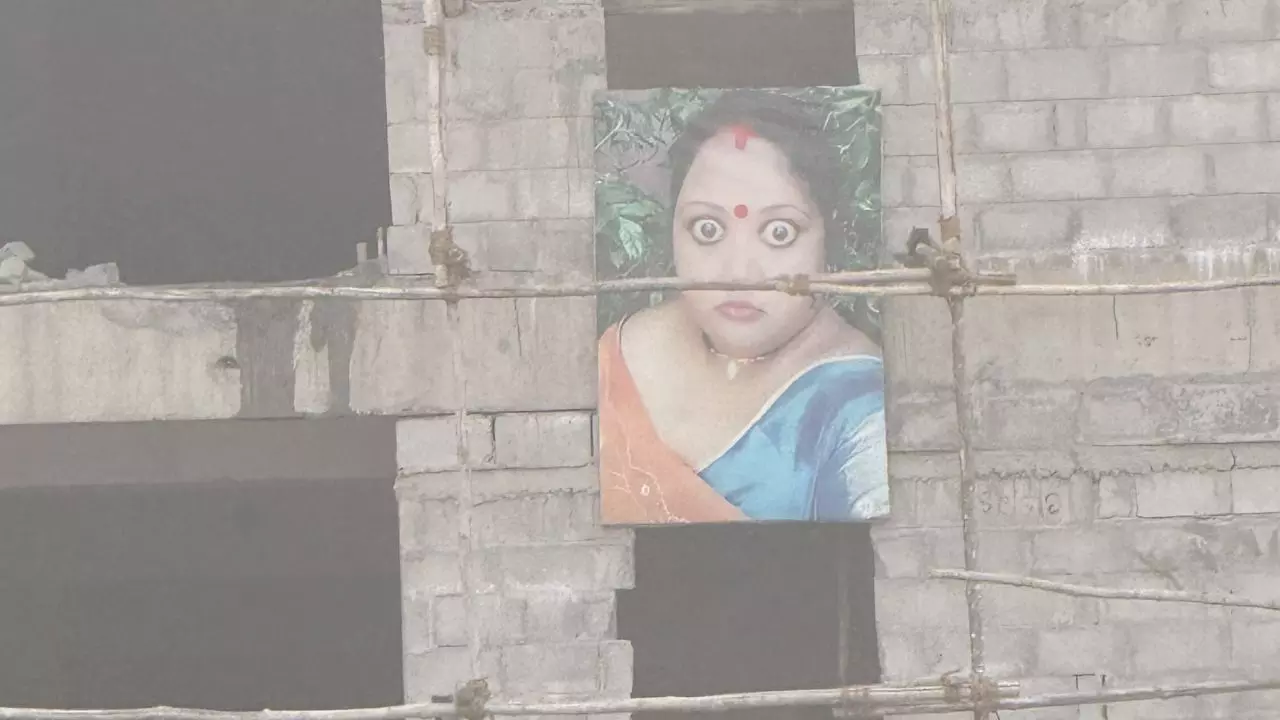 कर्नाटक की इमारतों पर लटकी मिस्ट्री महिला कौन? सोशल मीडिया पोस्ट ने खोला राज, AI ने की मदद