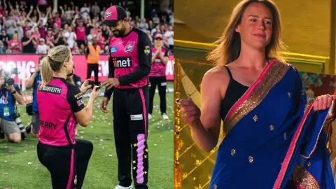Ellyse Perry ने बाबर आजम को बीच मैदान किया प्रपोज, सोशल पर तेजी से फैली तस्वीर; जानें वायरल दावे की सच्चाई?