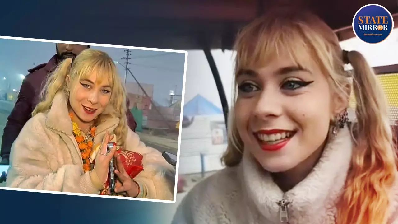 माघ मेले में सनातन धर्म अपना छाई इटालियन लुक्रेशिया कौन? प्रयागराज में सुबह से शाम तक कर रही भजन, Video Viral