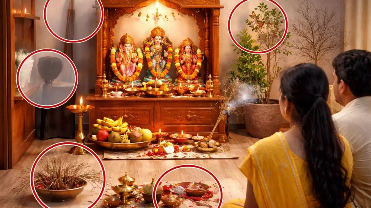पूजा घर में न करें ऐसी 6 गलतियां, भगवान की कृपा पाने में मिल सकती है असफलता