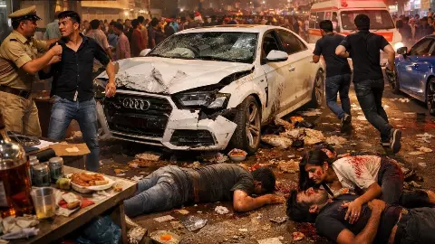 ट्रस्ट के नाम पर रजिस्टर्ड लग्ज़री कार में क्या कर रहे थे अमीरजादे? जयपुर में 18 लोगों को कुचला; 2 गिरफ्तार-2 फरार