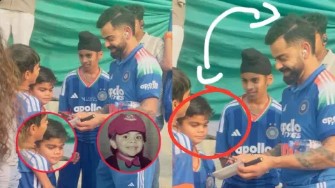 मिलिए Mini Virat से... इस बच्चे को देख King Kohli हुए कन्फ्यूज! बचपन की आई याद- देखिए मजेदार VIDEO