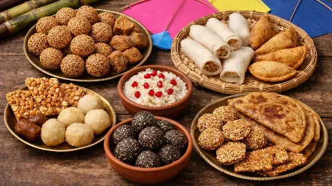 Makar Sankranti Special Foods: यूपी का तिल-गुड़ लड्डू,असम का पीठा; जानें अलग-अलग राज्यों में क्या बनता है खास Makar Sankranti Special Foods: यूपी का तिल-गुड़ लड्डू,असम का पीठा; जानें अलग-अलग राज्यों में क्या बनता है खास