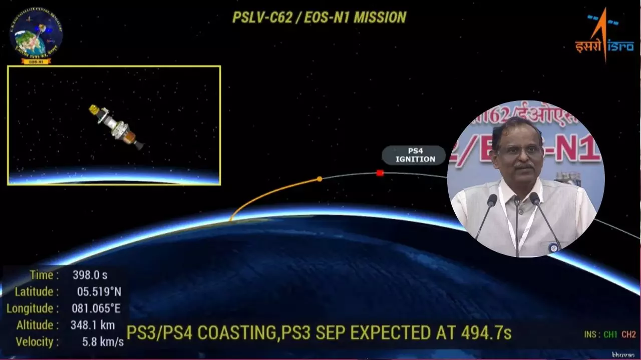 PSLV-C62 मिशन में ISRO को झटका! लॉन्च सफल लेकिन ऑर्बिट तक नहीं पहुंचा अन्वेषा सैटेलाइट, क्या बोले इसरो चीफ?