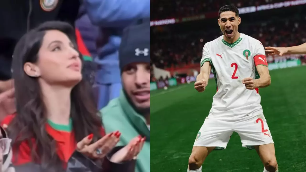 फुटबॉल प्लेयर Achraf Hakimi को डेट कर रही है Nora Fatehi! स्टेडियम में दुआ मांगती आईं नजर