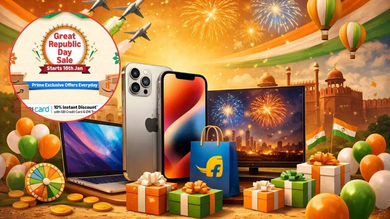 Republic Day Sale 2026: Amazon और Flipkart पर पाएं सबसे सस्ता iPhone! लैपटॉप और TV पर 50% तक डिस्काउंट- Top Updates