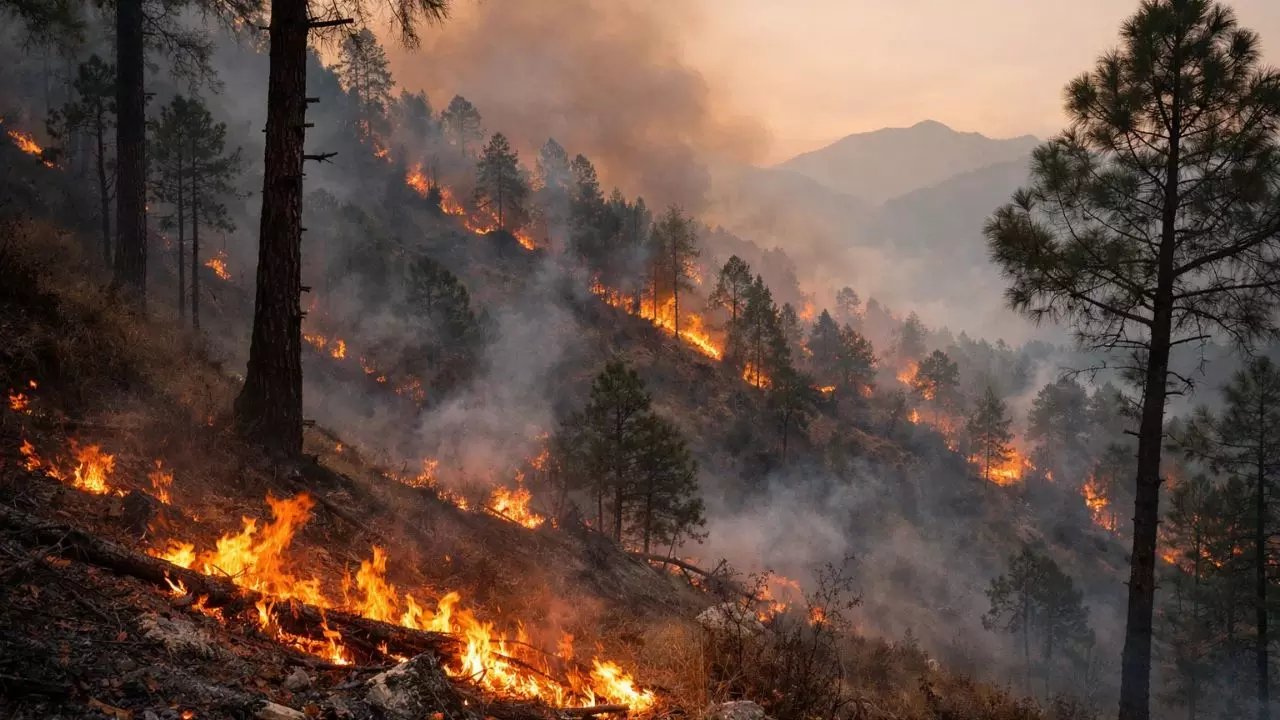 उत्तराखंड में सर्दियों में ही सुलगने लगे जंगल, बारिश-बर्फबारी की कमी से बढ़ा खतरा; अलर्ट जारी