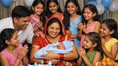 काफी, माफी के बाद पैदा हुआ दिलखुश, 9 बेटियों के बाद जन्मा लड़का; परिवार की खुशी का नहीं ठिकाना