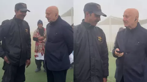 रील नहीं रियल हीरो हैं Anupam Kher, सिक्योरिटी गार्ड को दिया ऐसा तोहफा; सोशल पर छा गया वीडियो