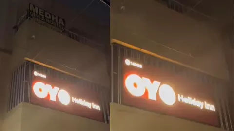ऊपर गर्ल्स हॉस्टल, नीचे OYO! Viral VIDEO देख लोग बोले- गजब की पढ़ाई चल रही है