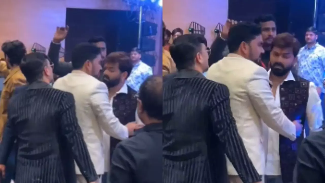 Pawan Singh angry Lucknow Party Controvers