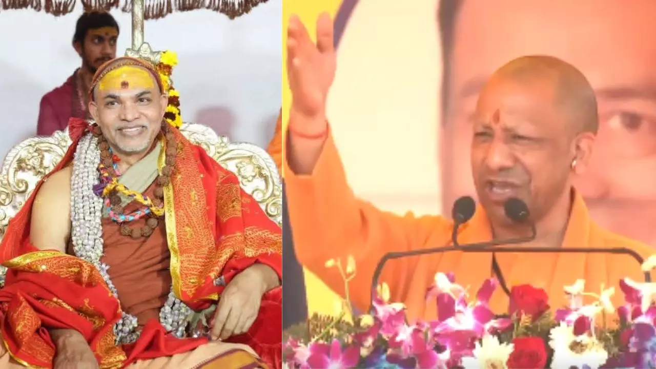 cm yogi statement shankaracharya controversy