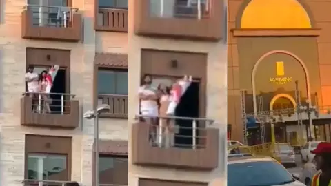 Lahore woman bikini show balcony viral video Lahore woman bikini show balcony viral video