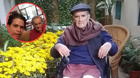 photo of mark tully and vinod kumar photo of mark tully and vinod kumar